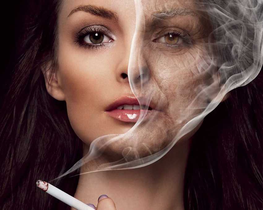 Женщина бросила курить