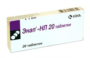 Энап-НЛ, 20 таблеток в упаковке 