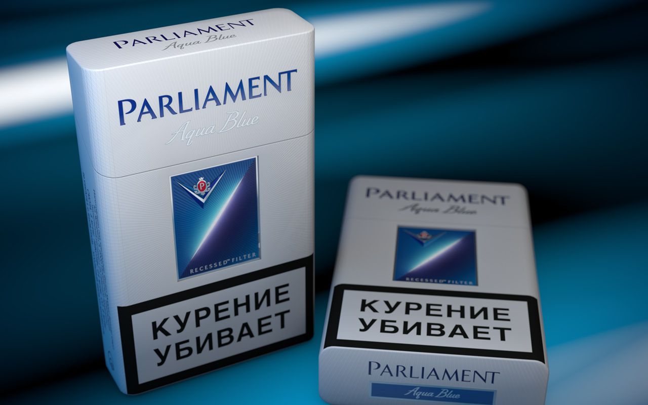 Новые сигареты Парламент Аква блю